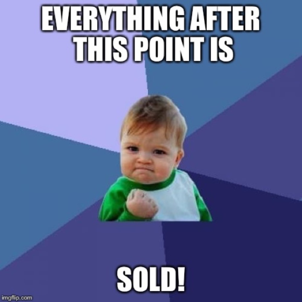 Everything beyond is sold!